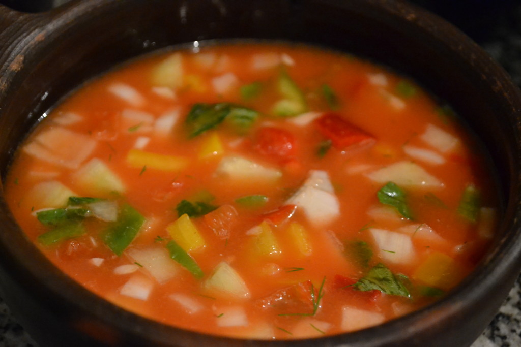 Watermelon gazpacho